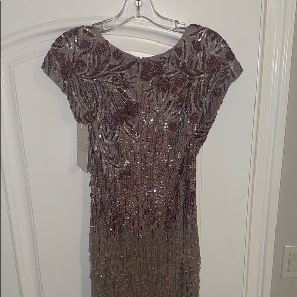 Mac Duggal Glittering Pink and Silver Maxi Dress - Picture 12 of 12